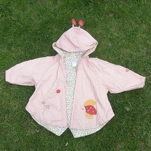 Darling boutique baby girl ladybug raincoat